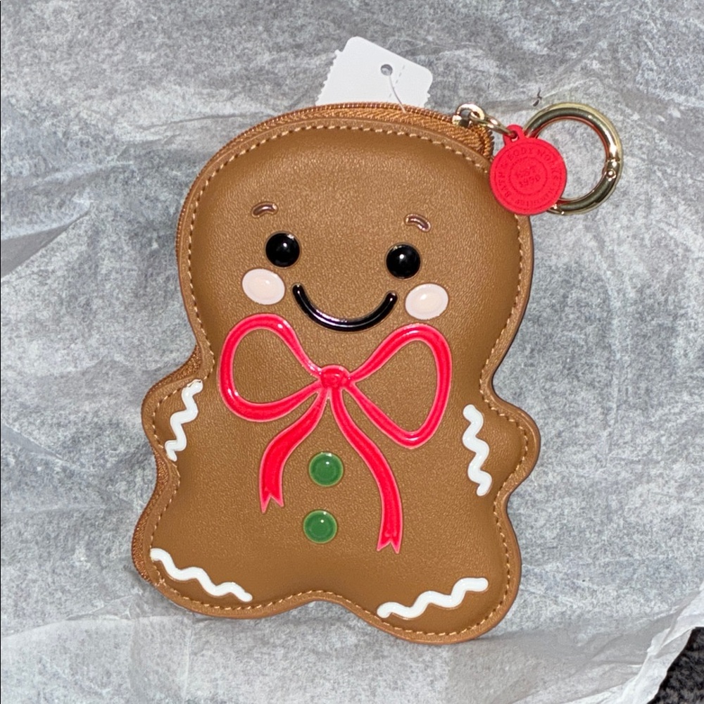 Gingerbread bag charm coin purse